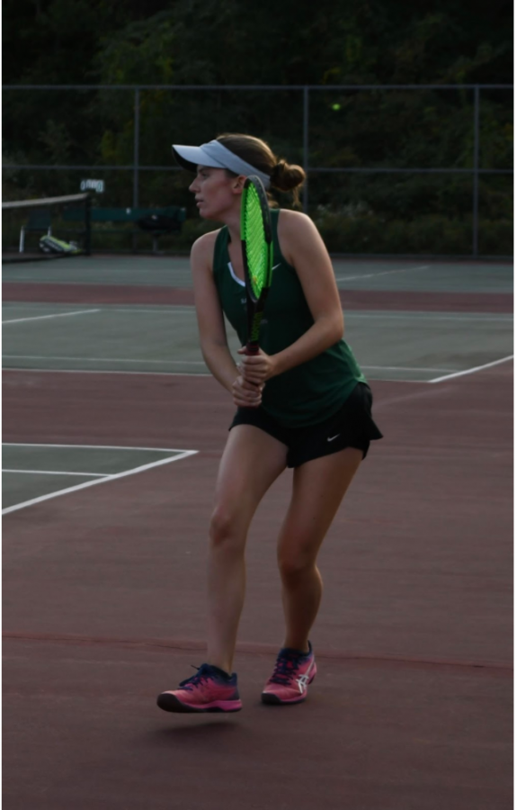 Shannon Cicero playing 1st singles for the Varsity Ramapo Girls Tennis Team.