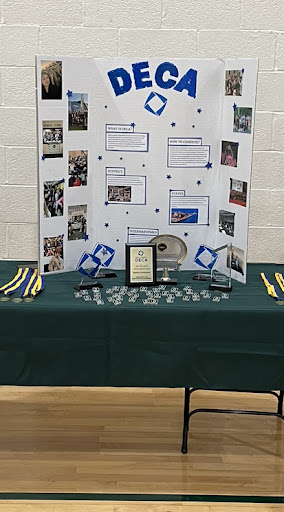 Deca club’s display table.