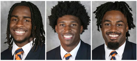 The three Virginia Cavalier players who were fatally shot: Lavel Davis Jr,  Devin Chandler, and DSean Perry. 