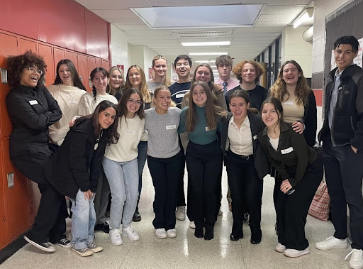 Ramapo Academic Decathlon team pictured in State Competitions at Westwood Regional High School, March 4, 2023. 