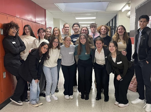 Ramapo Academic Decathlon team pictured in State Competitions at Westwood Regional High School, March 4, 2023.