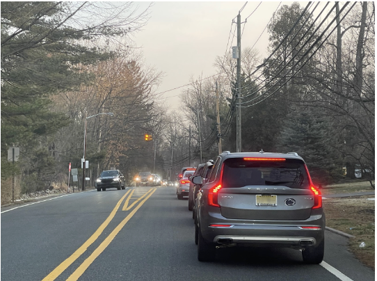 Ramapo school traffic spilling out into Ewing Avenue