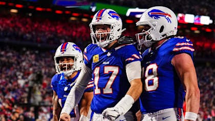 Josh Allen and Buffalo Bills celebrate their win against the Kansas City Chiefs (BuffaloBills.com)