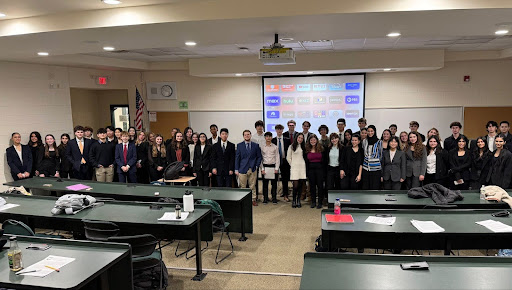 Photo of POMUN delegates on the first day of the conference. Photo Source: Mr. Verdon
