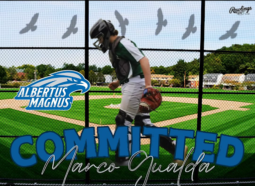 Marco’s commitment post to Albertus Magnus College (Instagram)
