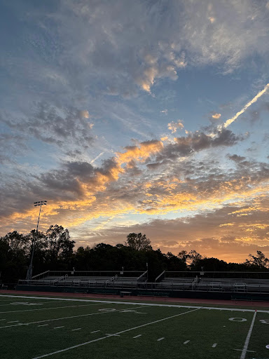 View of the Ramapo Drew Gibbs Memorial Field the morning of the Senior Sunrise (Photo Credits: Emma Ufakacar)
