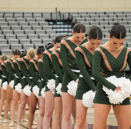 The Ramapo Dance Team competing in their Varsity Pom routine (Ramapo Dance Team)
