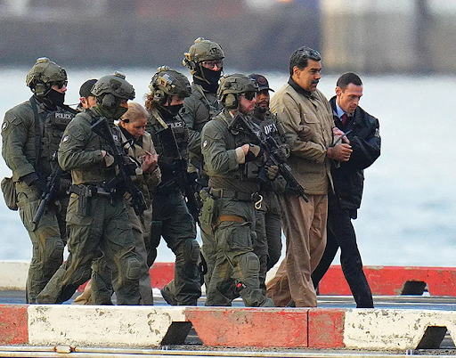 Nicolás Maduro and his wife, Cilia Flores, were in handcuffs after landing in Manhattan, New York, on January 5. Photo by XNY/Star Max/GC Images (Georgia Today) 
