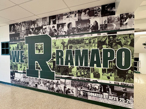A new mural in the hallway (photographed by Gavin Fromberg)
