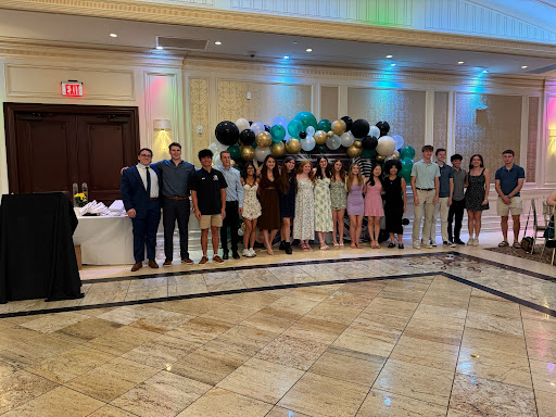 The Ramapo band’s seniors at the Music Awards Dinner. (Mr. Sloezen)